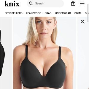 NWT Knix Wing Woman Contour Bra in Black